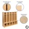 Emma and Oliver Wood School Coat Locker with Bench, Cubbies and Storage Organizer Hook